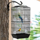 PawHut - Cage à oiseaux 36 po H avec poignée - noir-Plateau coulissant à la base pour un nettoyage sans effort 