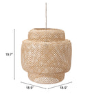 Zuo - Lampe plafonnier Finch - Naturel-8