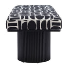 Zuo - Botoia Banc - Noir/Blanc-Dimensions: 18,1 po L x 48,4 po L x 16,9 po H
