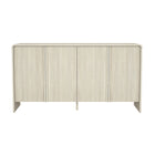Manhattan Comfort - Novara 60" Buffet contemporain à 4 portes - Chêne blanchi-Finition stratifiée aspect bois : aspect bois chaud et naturel avec une surface durable et facile à nettoyer