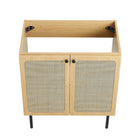 Modway - Chaucer 30" Armoire de toilette de salle de bain (lavabo non inclus) - Chêne-Stratifié à grain de bois