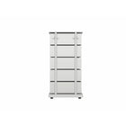 Simply - Unité de stockage 14.96"W x 10.43"D x 28.35"H - Blanc-Utilisation fonctionnelle dans un bureau, une salle d'artisanat ou une chambre.