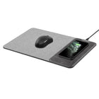 General Supply Goods + Co - Chargeur sans fil 10 W - tapis de souris enroulable - Gris texturé-Alimentation de sortie : 5 W/7,5 W/10 W