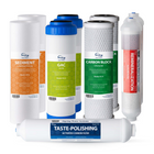 iSpring - F9K ensemble de filtres de remplacement pour osmose inverse alcaline à 6 étapes - 1 an - paquet de 9-Ensemble de remplacement de filtration D'un an: Cet ensemble contient des cartouches de filtration de remplacement à haute capacité, emballées individuellement et conçues pour les systèmes d'osmose inverse à 6 étages, offrant une année complète de filtration. L'ensemble comprend 9 filtres: 2 filtres à sédiments, 2 filtres à charbon actif granulaire, 2 filtres à bloc de charbon, 1 filtre post - char