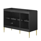 Modway - Alchemist 48" Armoire de toilette de salle de bain (lavabo non inclus) - Or noir-Assemblée requise