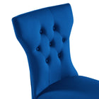 Modway - Silhouette Performance Velvet Chaises de salle à manger Ensemble de 2 - Marine-9
