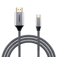 Kopplen - Câble USB-C vers HDMI 4K/60 Hz (1,8 m/6 pi)-Clarté haute définition : Ce câble USB-C (mâle) vers HDMI (mâle) assure une transmission fluide de la vidéo et de l’audio, vous permettant de profiter d’un contenu net et de haute qualité sur de plus grands écrans