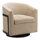 Zuo - Hanko Chaise pivotante - Beige doré-Aucun assemblage requis