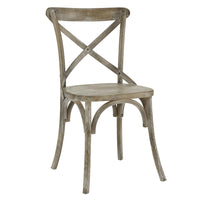 Modway - Gear Fauteuil d’appoint de salle à manger - Gris-Fauteuil d’accompagnement Modern Farmhouse