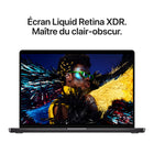 Apple - MacBook Pro 16 po - M5 Max - CPU 18 cœurs - SSD 2 To - Mémoire 36 Go - Noir infini-Écran pro éclatant - L'écran Liquid Retina XDR 16,2 po affiche des pics de luminosité à 1 600 nits7, jusqu'à 1 000 nits de luminosité en continu et un contraste de 1 000 000:1