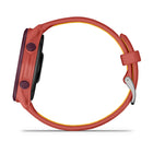 Garmin - Forerunner 170 Music - Rouge rose avec bracelet Rouge rose/Mangue-Les fonctions pour les déplacements vous permettent de télécharger vos listes de lecture Spotify, Amazon Music ou Deezer directement sur votre montre pour une écoute sans téléphone (un abonnement peut être requis) et d'effectuer des paiements sans contact depuis votre poignet avec Garmin Pay