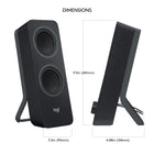 Logitech – Haut-parleurs Bluetooth Z207 pour ordinateur, noir-1 x entrée de 3,5 mm ; 1 x prise casque