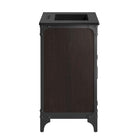 Modway - Steamforge 30" Vanette de salle de bain - Noir noir-Trous centraux de 8"