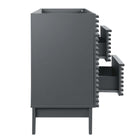 Modway - Render 48" Armoire de lavabo compatible avec un seul lavabo (non inclus) - Gris-8