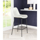 Zuo - Byron Tabouret de comptoir - Blanc-Assemblage requis