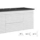 Modway - Render Fixation murale de 48" Vanette de salle de bain - Blanc Noir-Conception murale