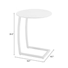 Zuo - Noga Table d’appoint - Blanc-6