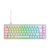 Cherry - Clavier mécanique de jeu compact rétroéclairé K5V2 - Blanc-Clavier mécanique compact à 65% Design économisant de l’espace avec des touches essentielles, parfait pour les installations de jeu et les espaces de travail minimalistes