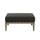 Modway - Northlake Terrasse extérieure Teck Ottoman, Gris silex-Assemblée requise