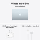 Apple - MacBook Air 15 po - M5 - 10 coeurs - 512 Go SSD - Mémoire unifiée 16 Go - Bleu ciel - Français-9
