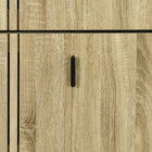 HOMCOM - Armoire à chaussures avec 3 tiroirs basculants pour 18 paires - chêne-Couleur : Chêne   