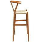 Modway - Amish Tabouret de bar - Noyer-Entièrement assemblé