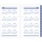 AT-A-GLANCE - Recharge de calendrier de bureau hebdomadaire 2027 QuickNotes 2 pages/jour - 6 po H x 3 1/2 po l - anglais-Deux pages par jour reparties avec les week-ends complets