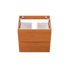 Modway - Scenic Support mural de 24" Armoire de toilette de salle de bain (lavabo non inclus) - Noyer cerisier-Assemblée requise