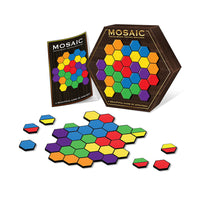 Continuum Games - Jeu de mosaïque - Ensemble de 86-Mosaïque : Utilisez les belles tuiles colorées à placer sur le plateau et créez un magnifique motif tout en jouant à un jeu de stratégie intense