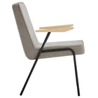 Modway - Vista Fauteuil à manger - Sable-Glissières de plancher sans marquage
