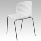 Flash Furniture – Chaise empilable HERCULES d’une capacité de 551 lb, blanc (RUT3WH)-S'empile jusqu'à 5 chaises de hauteur