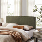 Modway - Lindee Tissu Boucle Tête de lit complète, Sage-Rembourrage en mousse dense