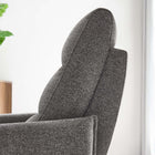 Modway - Etta Tissu rembourré Chaise longue - Gris clair-Remplissage en mousse et microfibre