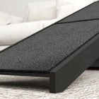 PawHut - Rampe pour animaux, marches de lit pour chien avec tapis antidérapant, 59 po L x 16 po l x 20 po H - noir-Couleur : Noir 