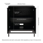 Hudson&Canal - Meuble d'appoint Montello de 28 po de largeur - Grain noir-8