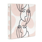 Reliure Staples 1 po - Motif de dessin au trait-Fermeture 3 anneaux ronds