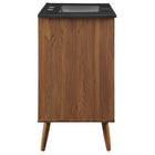 Modway - Transmit 36" Vanette de salle de bain - Noir noyer-Placage en plaques de particules et noyer