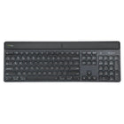 Targus - Clavier EcoSmart à récupération d'énergie durable-Il est principalement alimenté par des cellules solaires optimisées pour capter la lumière provenant de diverses conditions d'éclairage (y compris l'éclairage intérieur). Il se connecte à jusqu'à 3 appareils via Bluetooth SoC