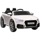 Aosom - Voiture électrique pour enfants homologuée - véhicule à batterie 6v - blanc-Fonctionne avec une pédale et un volant pour les enfants de 37 à 60 mois 