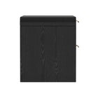 Manhattan Comfort - Table de nuit moderne Grace 28" à 2 tiroirs - Noir et Or - Lot de 2-Assemblage à domicile requis Tout le matériel inclus