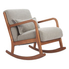 Zuo - Hady Chaise berçante - Gris-Assemblage requis