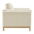 Modway - Roscoe Tissu Fauteuil - Ivoire-Capsules de pied non marquées
