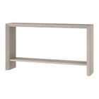 Hudson&Canal - Console Osman 55" de largeur par - Blanc aulne-Le plateau de table a une capacité de poids de 55 lb, l'étagère inférieure peut supporter 35 lb
