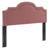 Modway - Belinda Performance Velvet Tête de lit King/King de Californie, Rose poussiéreuse-Tête de lit King/King de Californie