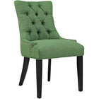 Modway - Regent Tissu Fauteuil d’appoint de salle à manger Ensemble de 2 - Vert-Rembourrage en mousse dense pour le confort