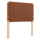 Modway - Sparta Tissage Cuir végane Tête de lit jumelée, Brun naturel-Tête de lit taille jumelle seulement