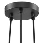 Modway - Chalice 3-Lumière Métal Pendentif - Noir-8