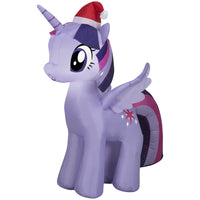 GEMMY - Peluche gonflable de Noël My Little Pony Twilight Sparkle avec chapeau de Père Noël-S'illumine grâce à une lumière LED brillante et économe en énergie
