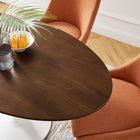 Modway - Lippa Ovale de 48 po Bois Table à manger, Noyer-Sièges 4
