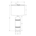 Monarch Specialties - Luminaire - 28 po H Lampe De Table - Résine Brune - Abat-Jour Beige - Contemporain - Moderne-La garantie limitée de 2 ans contre tout défaut assure la tranquillité d'esprit d'un éclairage d'accentuation de qualité